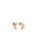 PURELEI Boucles d'oreilles Fan Or rose Acier inoxydable Femme 18 carats