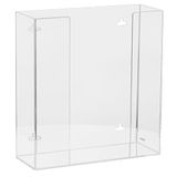 Kantek Wandgemonteerde acryl handschoenenkastje houder dispenser, dubbele (2) doos capaciteit, voor gebruik in foodservice, gezondheidszorg, ziekenhuizen, restaurants, 26,2 cm x 9,7 cm x 27,2 cm