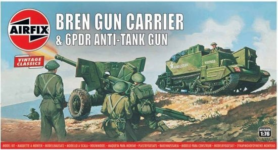 Airfix BREN GUN CARRIER & 6 PDR ANTI TANK GUN