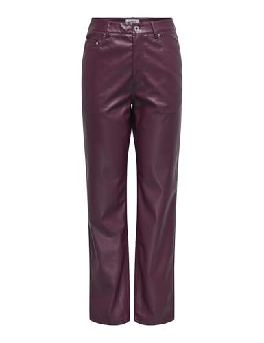 ONLY - ONLSADIE FAUX LEATHER PANTS CC OTW - Violet - Legging - Meisjes
