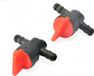 2x robinet d'essence universel, robinet de carburant, vanne d'arrêt pour tuyaux de 6-7 mm (1/4") de diamètre