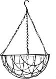 Merkloos Meuwissen Agro Bv Bloempot hangmand - zwart - 25 cm