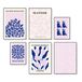 HappyMots Decoratieve posters, verpakking van 6 stuks, 4 in A3 en 2 in A4, verschillende motieven, kamerdecoratie, decoratieve afbeeldingen zonder lijst