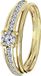 Lucardi Dames Ring met zirkonia - 14 Karaat Geelgoud