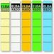 Elba Spine Label for Lever Arch Files 190 x 34 mm Yellow 10 pieces