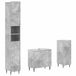 vidaXL - 3-delig - badkamerkast - set - ZWOLLE - Betongrijs - Bewerkt - hout