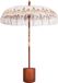 vidaXL Balinese parasol met basis Crème en bruin Ø 180-190 cm
