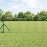 vidaXL Euro Hek 0,4 x 10 m PVC-gelaagd ijzer Groen