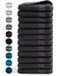 DoubleDry Serviettes 50 x 100 - set de 12 - Qualité hôtel 500 g/m² - 12x Anthracite