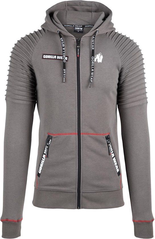 Gorilla Wear Georgia Zipped Hoodie - Grijs - S