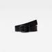 G-Star Mett Belt Heren Leer Zwart/Zwart Metaal