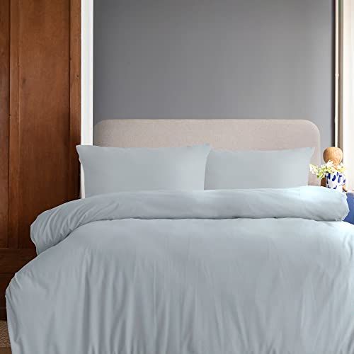 Komfortec Premium beddengoed 240 x 220 cm dekbedovertrek + 2 kussenslopen, grijs