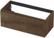 INK - Onderkast 1L Greeploos Houten Keerlijst Fineer - 1000x450x400 Mm - Chocolate Fineer
