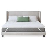 Novilla Topper 135 x 190 cm, topper voor tweepersoonsbed van traagschuim en schuim van bamboevezel, 5 cm, bevordert de ventilatie en luchtdoorlatendheid, goede ondersteuning, uitstekende elastische en