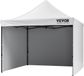 Tente de réception Pop Up Extérieur Gazebo Tente 304,8 x 304,8cm avec parois latérales et sac Blanc