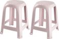 Forte Plastics Handy Step Tabouret de cuisine/Marchepied - Set de 2 - Vieux rose - Plastique - 37 x 37 x 46 cm