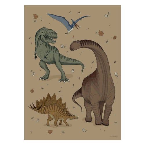 Poster & Frame Marenberg Poster & Frame Poster - Dinosaurer (29.7 x 42 cm cm)