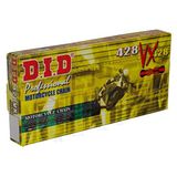 DID Chaîne de transmission X-Ring 428VX/146 Or, 146 maillons, ouverte avec maillon à clipser