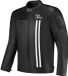 Rusty Stitches Cooper Motorfiets lederen jas - Zwart/wit - Maat M