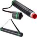 Relaxdays Poster Tube Set of 2 - Up to A0 - Extendable 64-107 cm - Black-Green