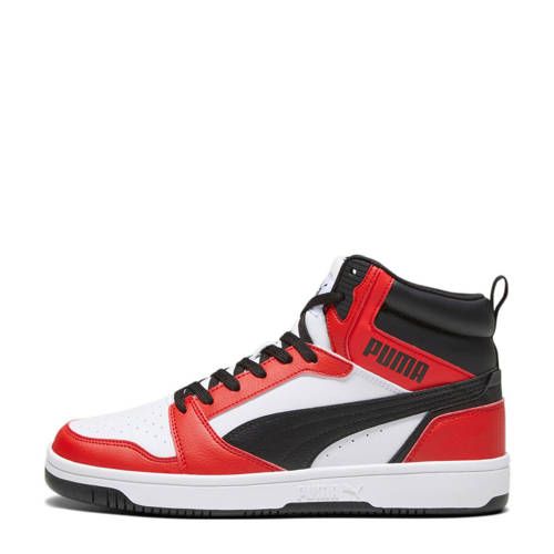 Puma Rebound V6 Sneakers Rood/Zwart/Wit