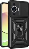 Techsuit Hoesje geschikt voor Huawei nova 12s - Camshield Back Cover - Zwart