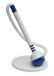 OFFICE PRODUCTS balpen met telekoord basic/schrijfkleur blauw/balpenstandaard/zelfklevend/kleur: blauw-wit