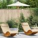 Maison Exclusive - Parasol de jardin, rond, diamètre 180 x 230 cm, bambou, crème