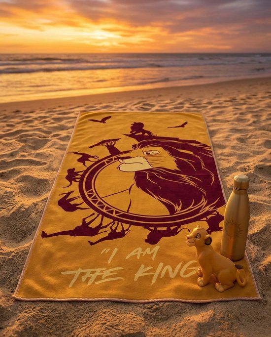 Disney The Lion King The Lion King Strandlaken - King 70 x 140 cm - Katoen