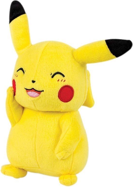 Tomy Pokemon Pikachu Knipoog Pluche Knuffel 20 cm - Tomy