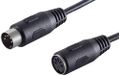 1aTTack.de 1x 2,5m DIN-verlengkabel, 5-polige stekker/aansluiting, hoogwaardige audiokabel, gegoten connectoren, vernikkelde contacten, perfect voor hifi-muziekinstrumenten en studioapparatuur