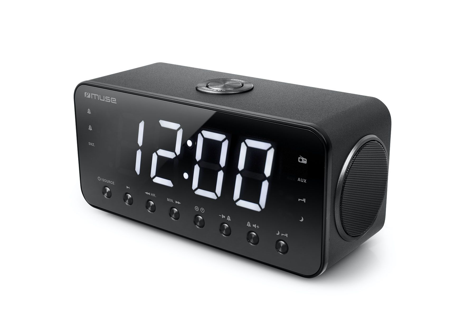 Muse Electronics Muse M-192CR Wekkerradio met groot display - Zwart
