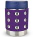 LunchBots Thermal Dots Medium - RVS Voedselthermos 350 ml - Lekvrije Thermos Lunchbox voor Warm Eten en Soep - Drievoudig Geïsoleerd - Houdt 6 Uur Warm - Siliconen Hoes met Stippen - Vaatwasserbestendig - Voor School en Werk - Paars