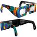 Absolute Eclipse: Lunettes de protection pour éclipse solaire - Lot de 2 - Design Crowd - ISO 12312-2 CE - Adaptées aux adultes et aux enfants - Fabricant agréé dans l'UE - AAS