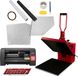 PixMax Presse à sublimation + traceur de découpe vinyle - rouge/noir - 38x38 cm/360 mm