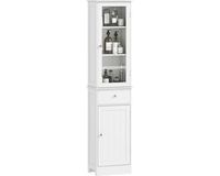 Kleankin Badkamerkast MDF 40x27x171,5cm Wit