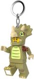 LEGO LED Sleutelhanger, man in triceratops-kostuum