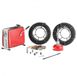 Latios Elektrische afvoer- en rioolontstopper - Ontstoppingsmachine - Motor 500 W, 1400 rpm - Veerkabels 2x20 m x 16 mm + 5 m x 9,5 mm - Veer 0,4 m x 12 mm - Messen 6 stuks - Voor buizen Ø50-110 mm