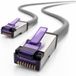 1aTTack.de Cat6a Zeer flexibele LAN-kabel 1x 30m RJ45 10 Gb/s grijs