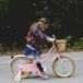 Panier en rotin pour vélo et trottinette enfant 12-16 pouces - Marron