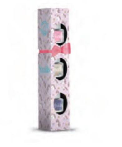 Snails Mini 3-pack Kindernagellak - Unicorn - 3 stuks - Meerkleurig