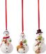 Merkloos / Sans marque Villeroy & Boch Nostalgic Ornaments Sneeuwman 3 Stuks