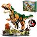 Dinosaurus speelgoed - Mechanisch met zwengel - Klembouwstenen vanaf 8 jaar - Fossielandschap