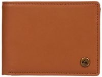 Quiksilver Mack 2 Billfold Portemonnee Leer Mannen Tobacco Brown
