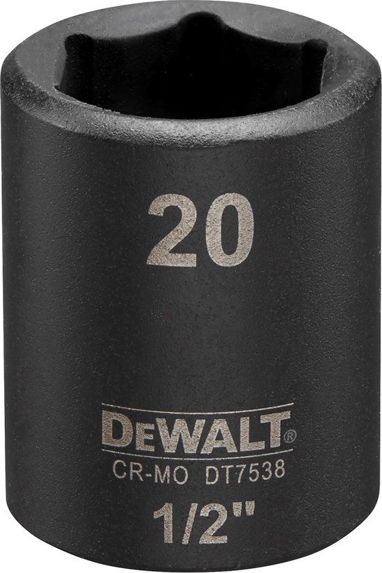 DeWALT DT7538 Krachtdop 1/2" kort | 20mm