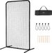 VEVOR I-Type Honkbal- en Softbal Veiligheidsscherm 1220 x 910 x 2130 mm Zwart