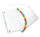 OXFORD 20 stuks alfabetische tabbladen, A4, 20 posities, kaartdikte 170 g, wit