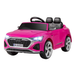 Costway Voiture électrique 12V Audi SQ8 Edition sous licence avec télécommande, klaxon, lumières LED, musique, contrôle 3 vitesses, convient aux enfants de 3 ans et plus, rose