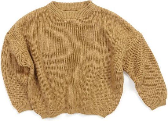 BEAU by Bo Uwaiah Oversize Knit Sweater - Caramel Fudge - Kids - 80 / 9-12M