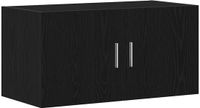 vidaXL Wandkast 80x39x40 cm spaanplaat zwart eikenkleurig